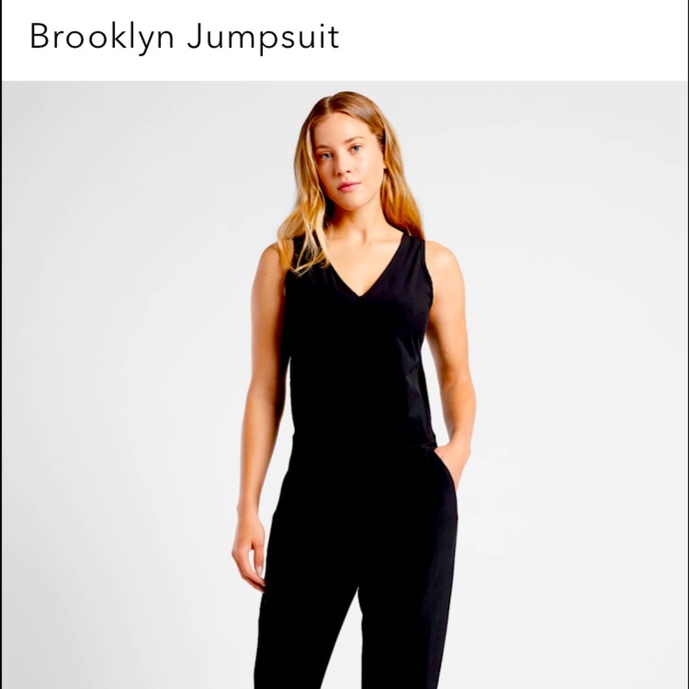 Athleta black jumpsuit, size 10